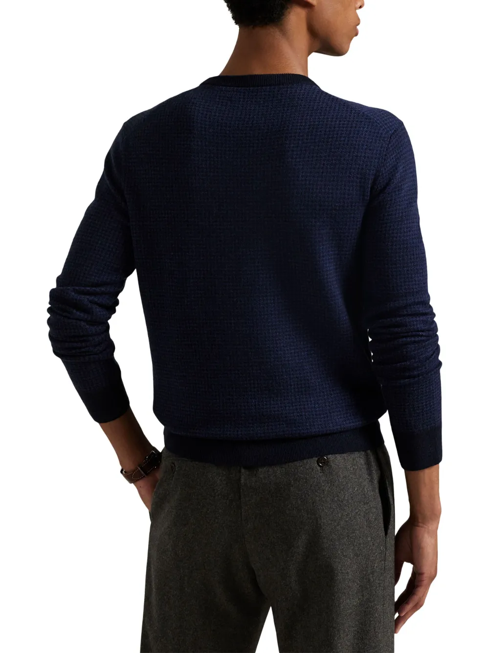 Polo Ralph Lauren Wollen trui met ronde hals Blauw
