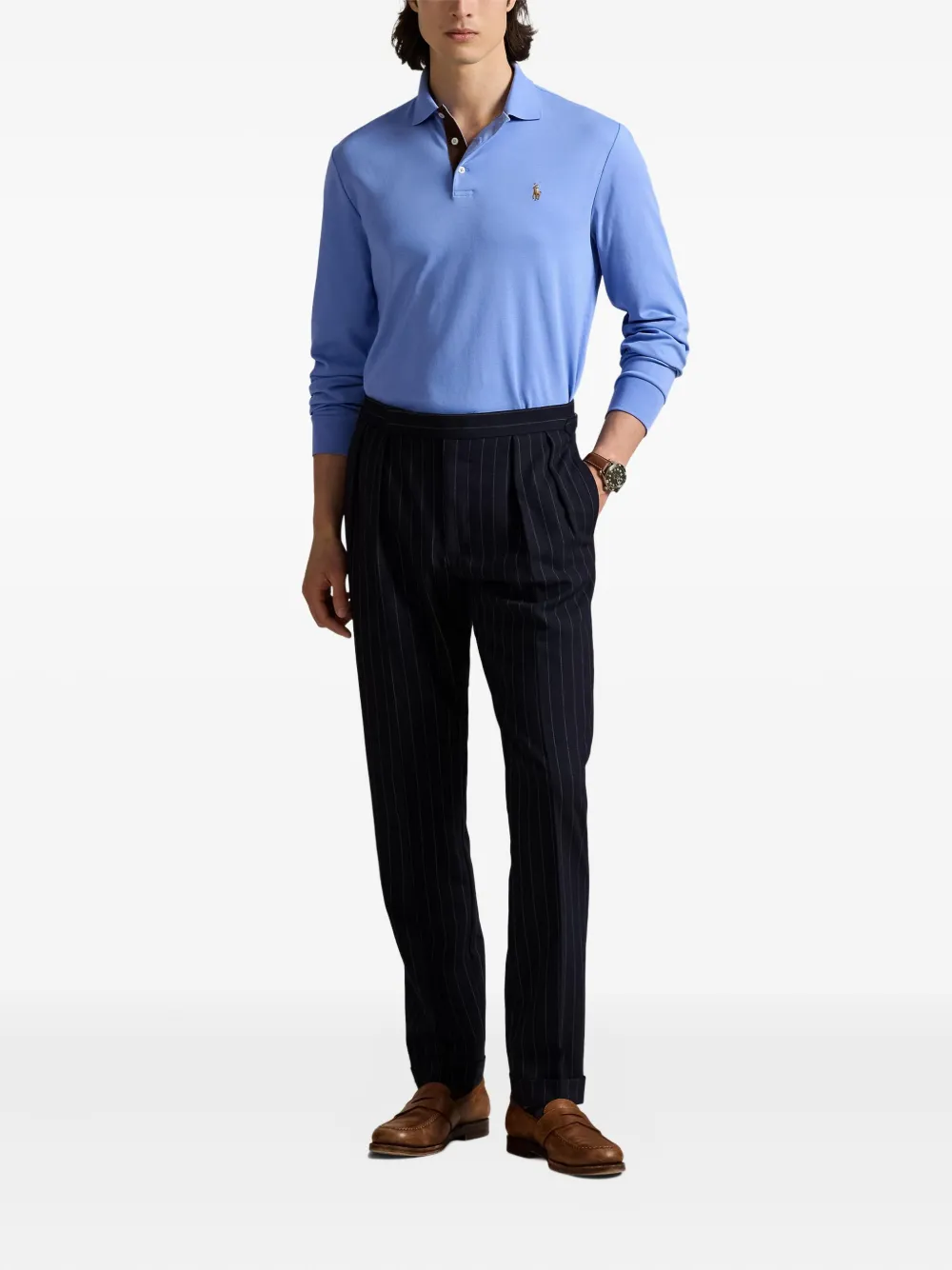 Polo Ralph Lauren Poloshirt met lange mouwen Blauw