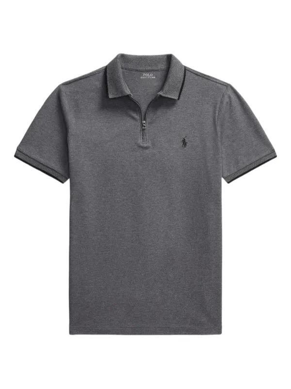 Polo Ralph Lauren embroidered-logo Polo Shirt Grey FARFETCH ID