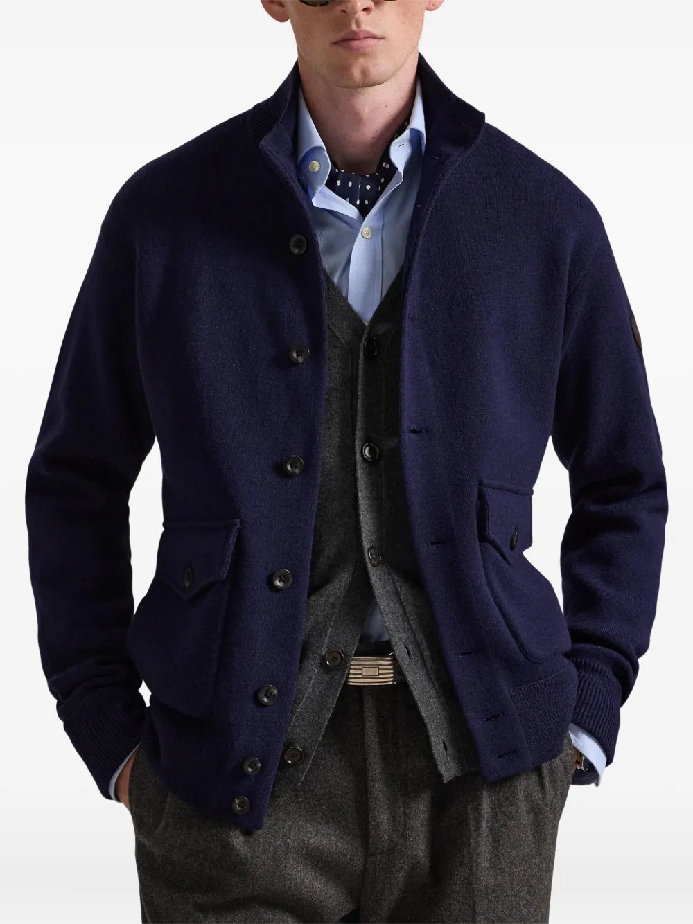 Polo Ralph Lauren Vest van wolblend Blauw