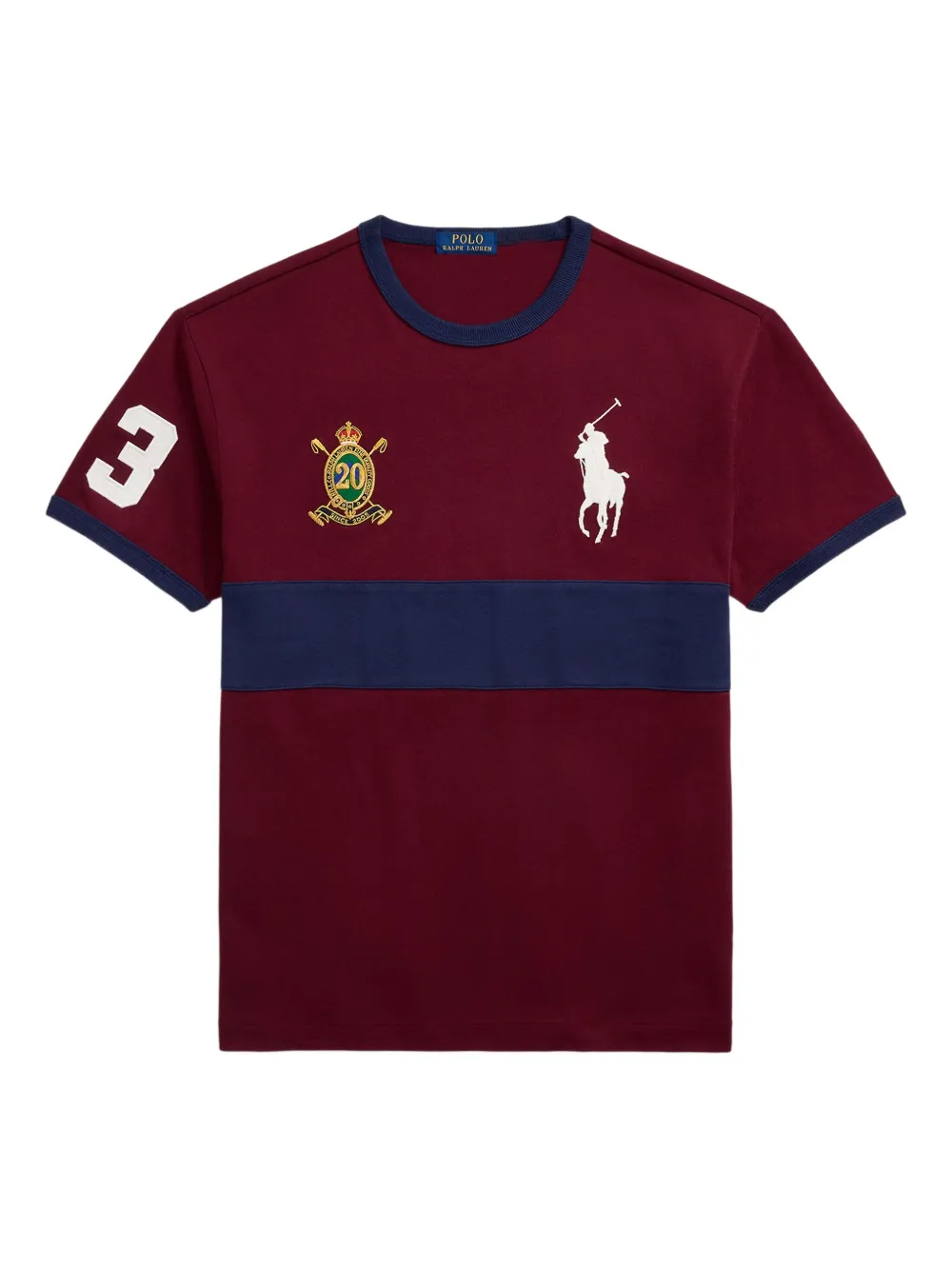 Polo Ralph Lauren カラーブロック Tシャツ - レッド Polo Ralph Lauren カラーブロック Tシャツ - レッド