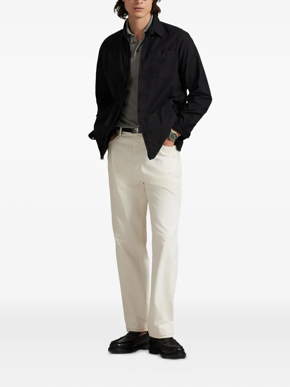 Polo Ralph Lauren zip-front long-sleeve shirt | Image 2