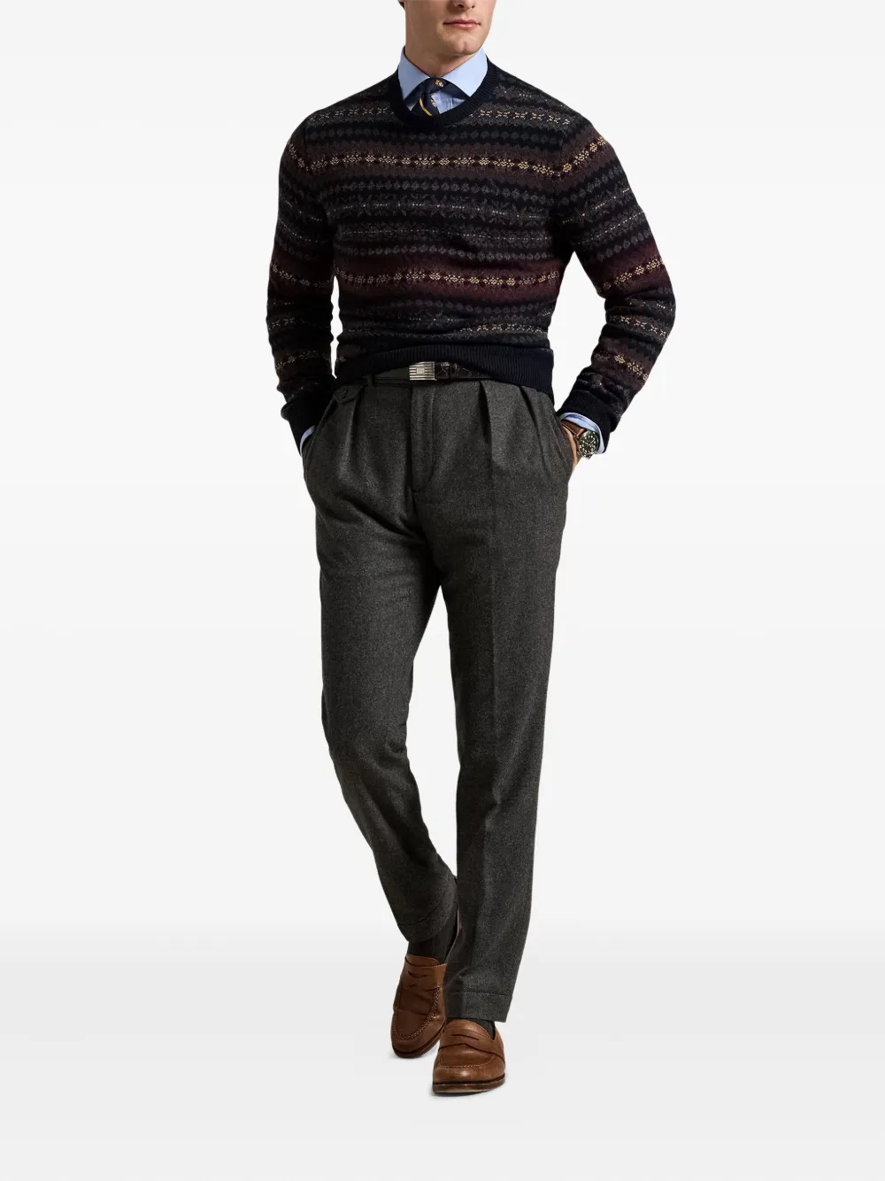 Polo Ralph Lauren Sweater met gestreept patroon Blauw