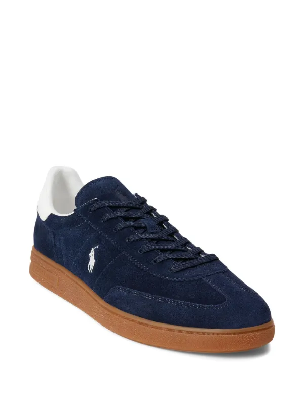 Polo Ralph Lauren Suede low-top Sneakers Blue FARFETCH JO