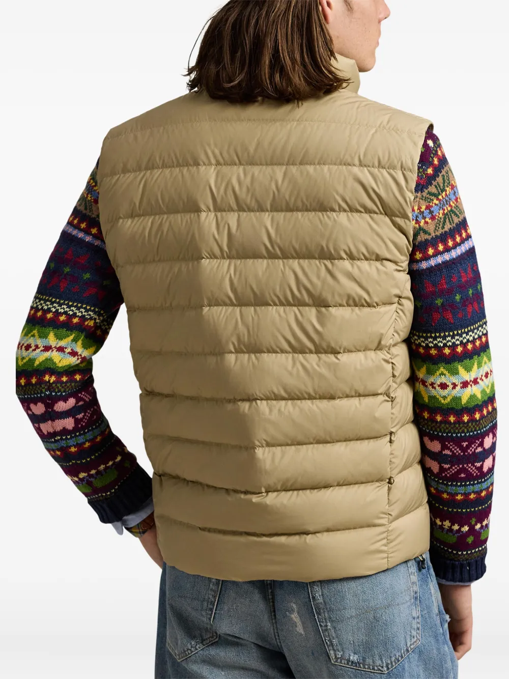 Polo Ralph Lauren Bodywarmer met geborduurd logo Beige
