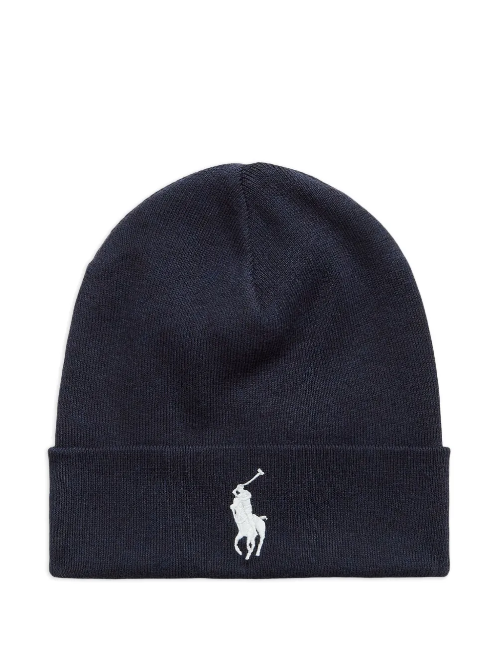 Polo Ralph Lauren cotton embroidered-logo beanie | Blue | Image 1
