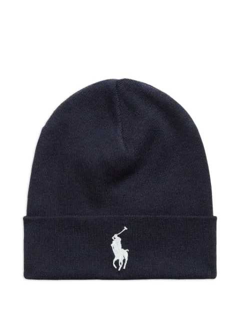 Polo Ralph Lauren cotton embroidered-logo beanie