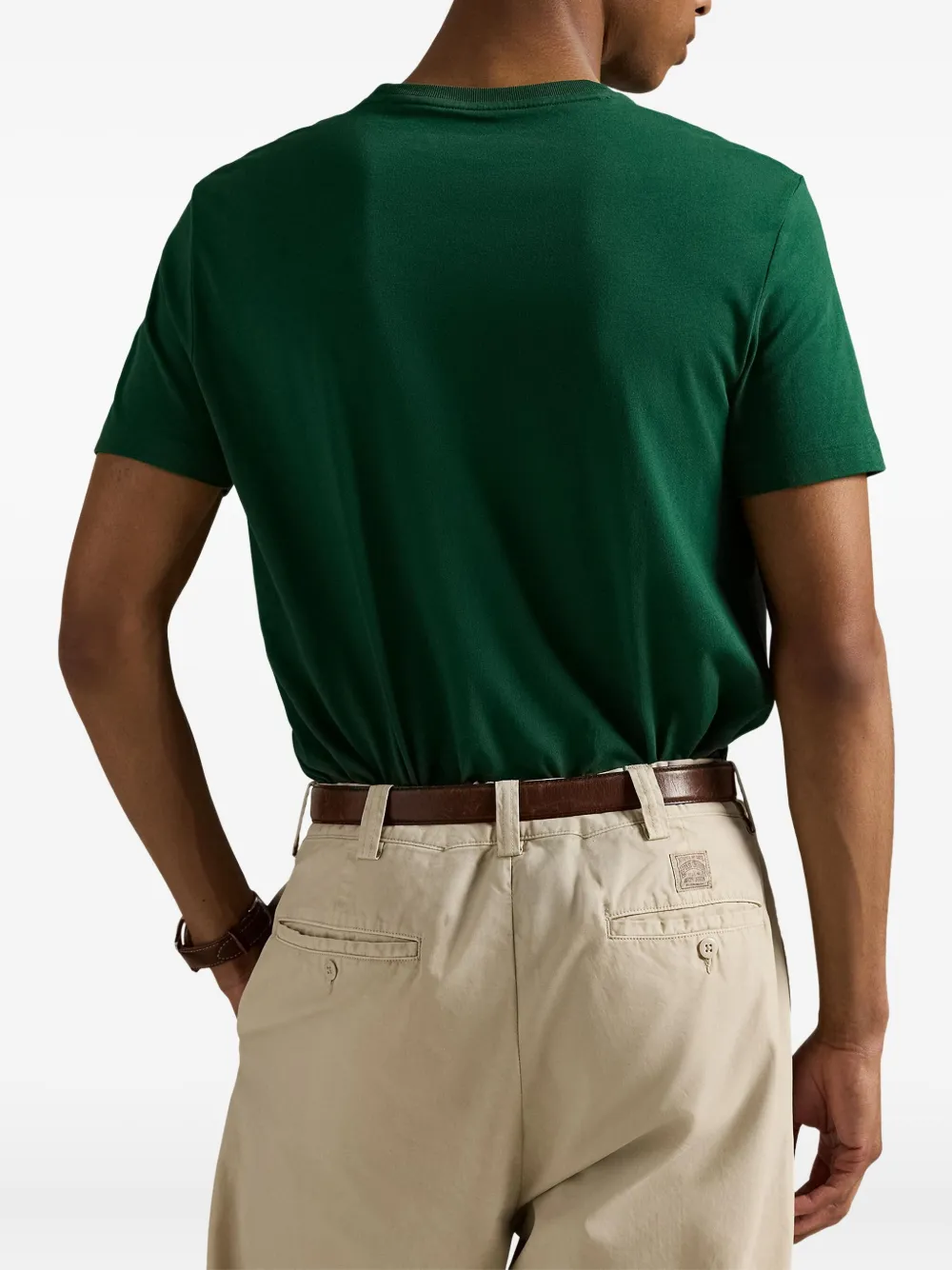 Polo Ralph Lauren Katoenen T-shirt met geborduurd logo Groen