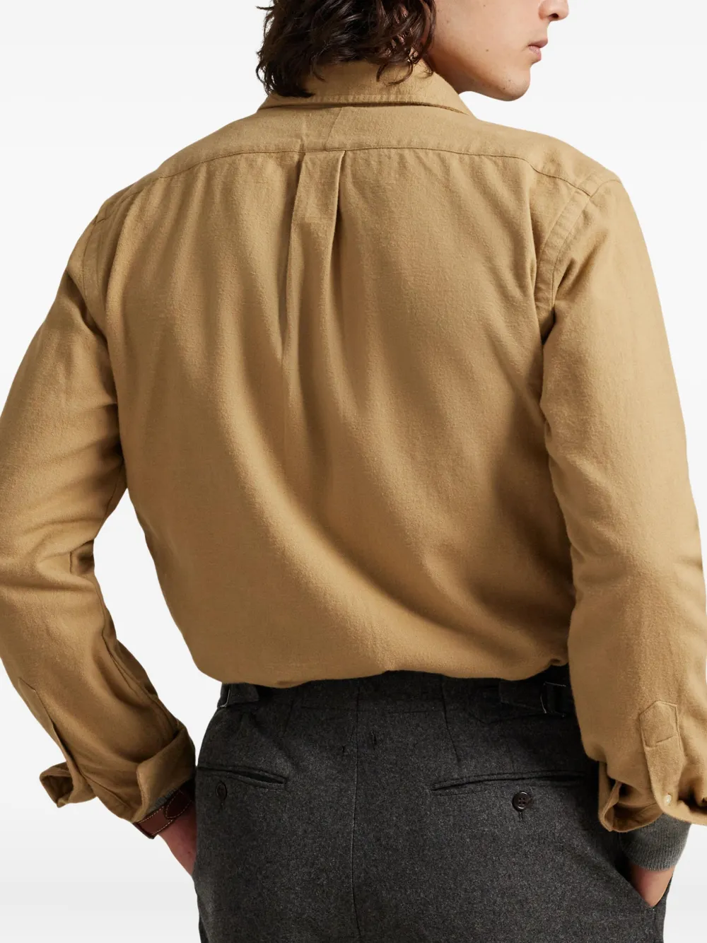 Polo Ralph Lauren Overhemd met geborduurd logo Bruin