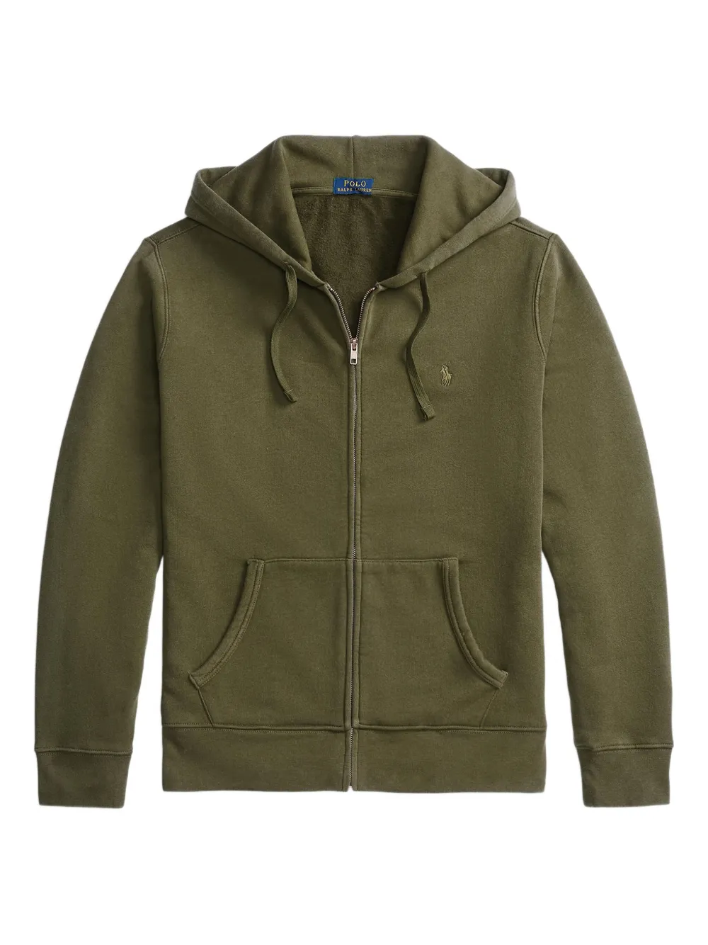 Polo Ralph Lauren logo-detail zip-up hoodie - Verde