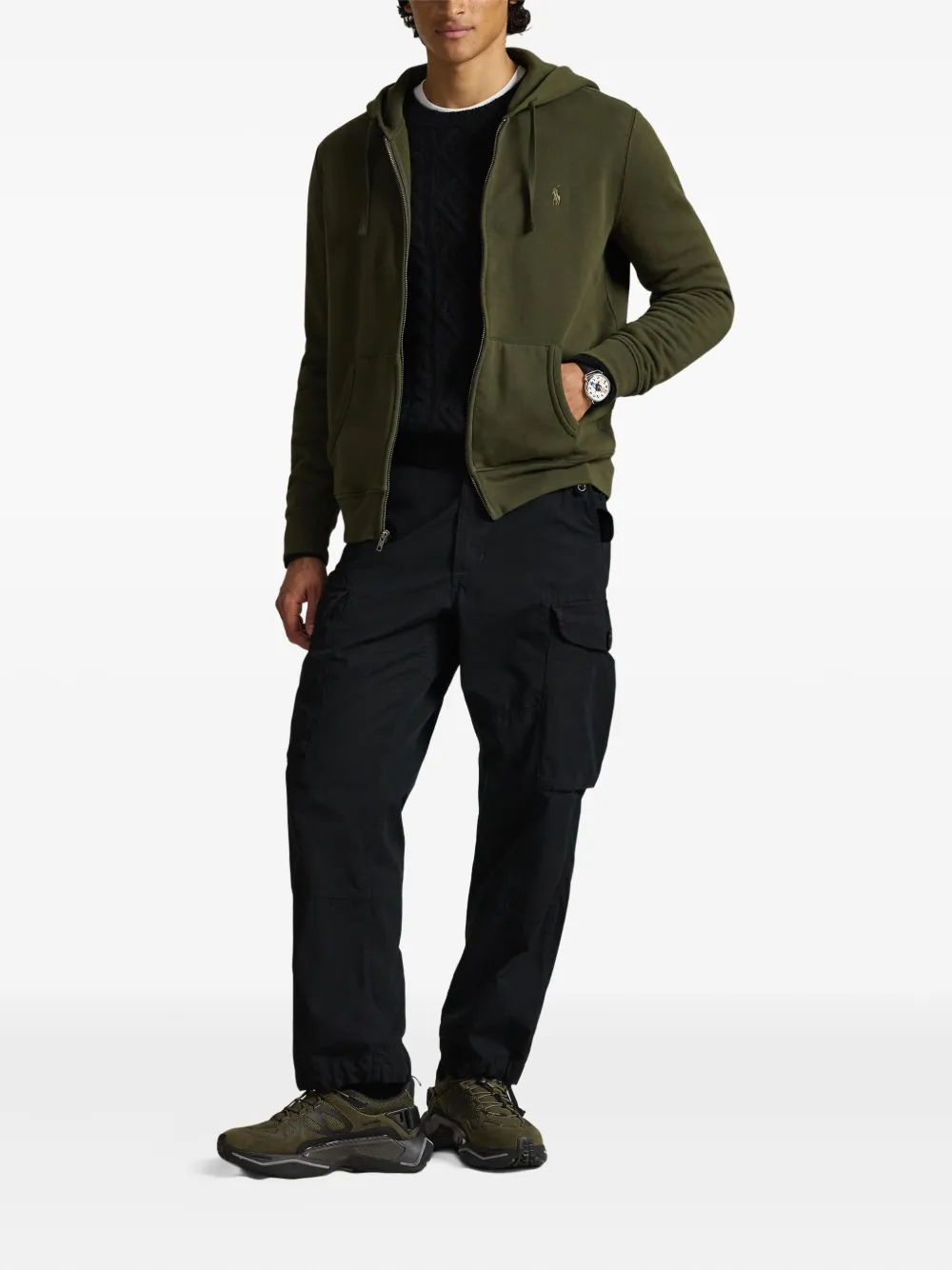 Polo Ralph Lauren Hoodie met logodetail Groen