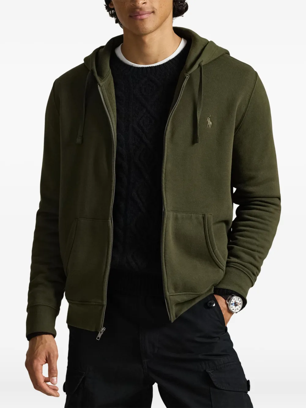 Polo Ralph Lauren Hoodie met logodetail Groen