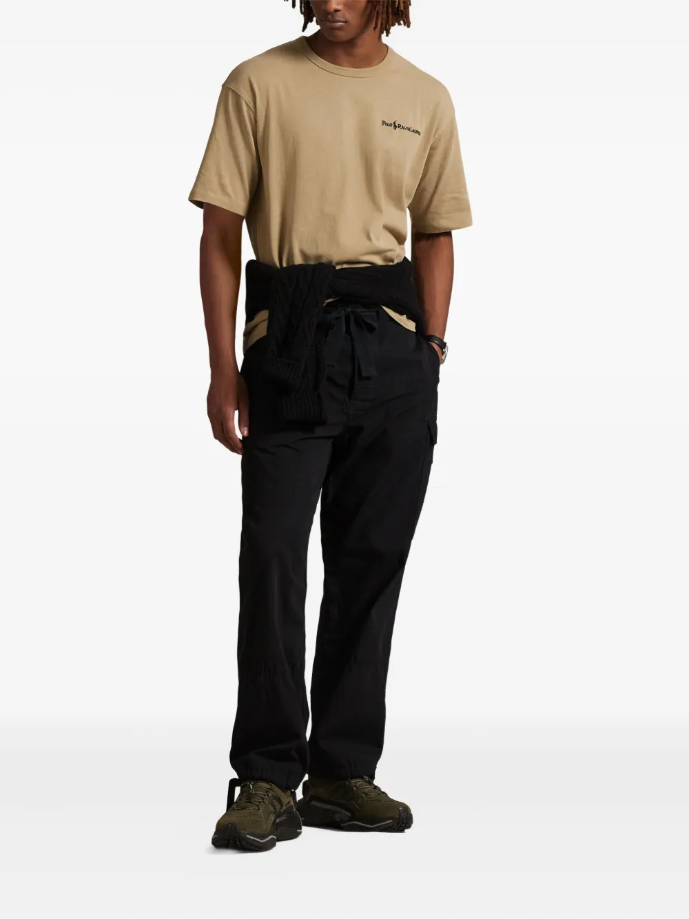 Polo Ralph Lauren T-shirt met geborduurd logo Beige