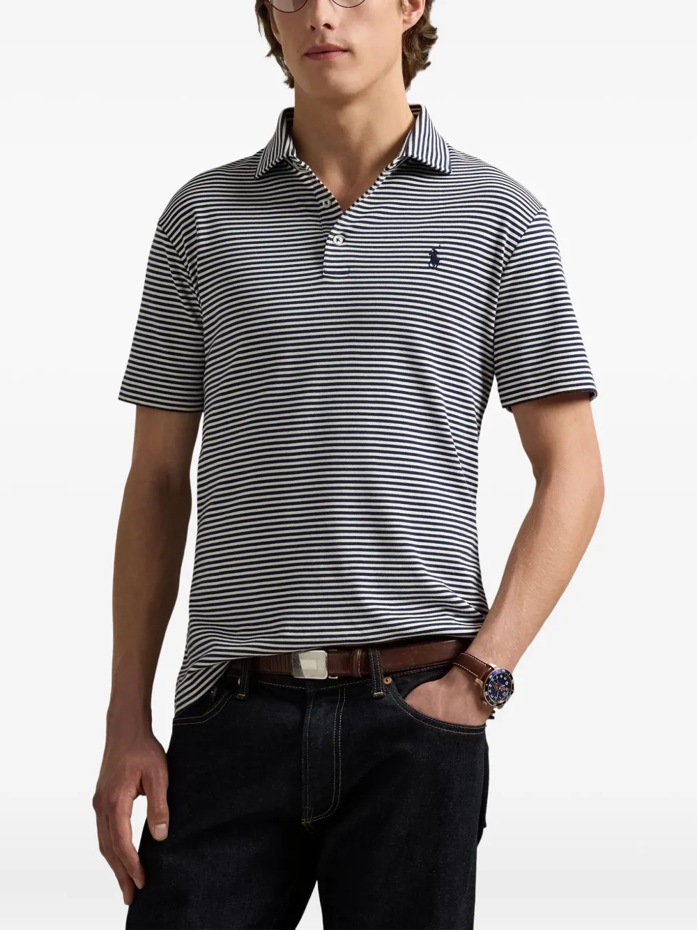 Polo Ralph Lauren Gestreept poloshirt Blauw