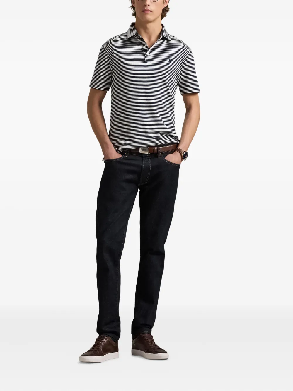 Polo Ralph Lauren Gestreept poloshirt Blauw