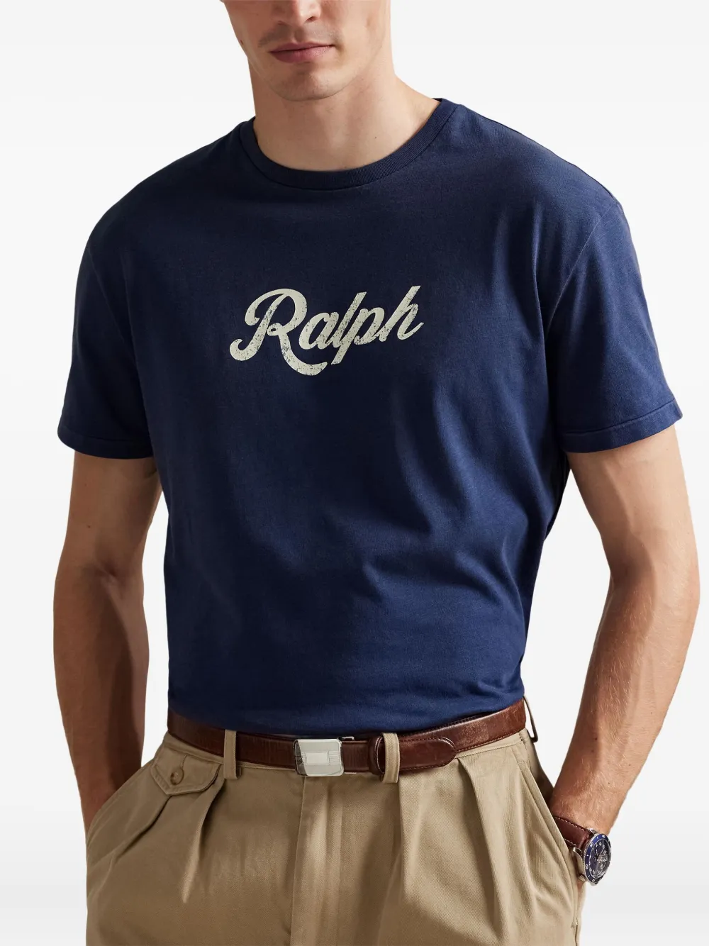 Polo Ralph Lauren Katoenen T-shirt met logoprint Blauw
