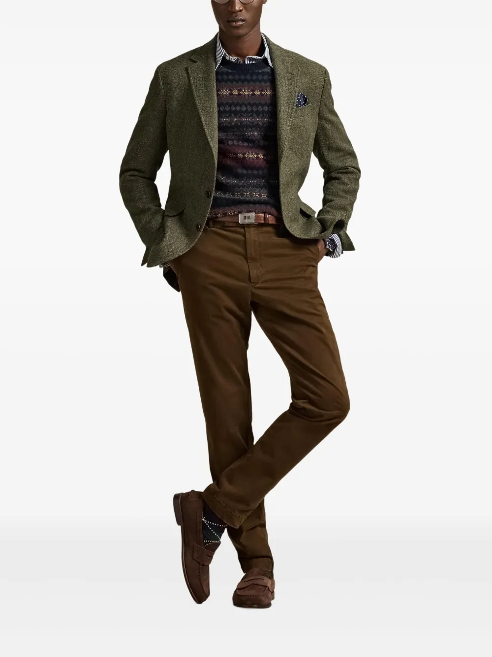 Polo Ralph Lauren flat-front cotton trousers | Regular-Fit & Straight Leg Pants | Image 2