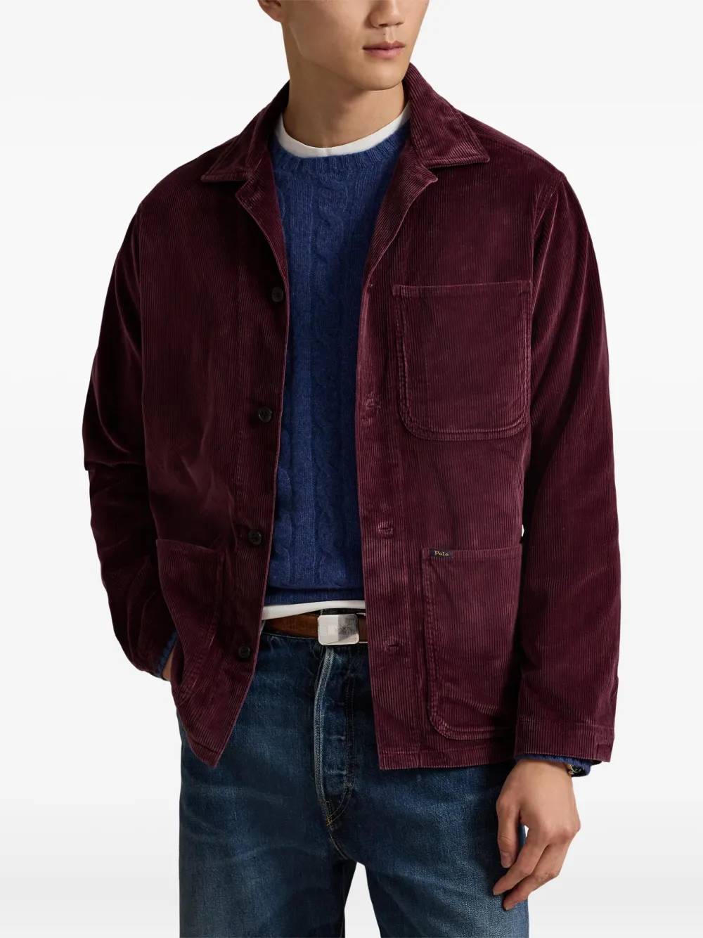 Polo Ralph Lauren Ribfluwelen overhemd Rood