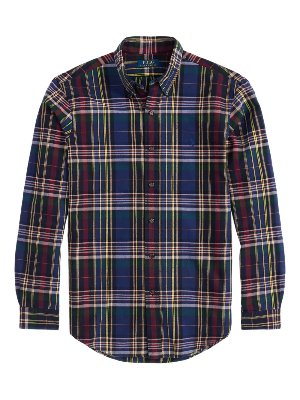 Polo Ralph Lauren brushed plaid shirt Blauw