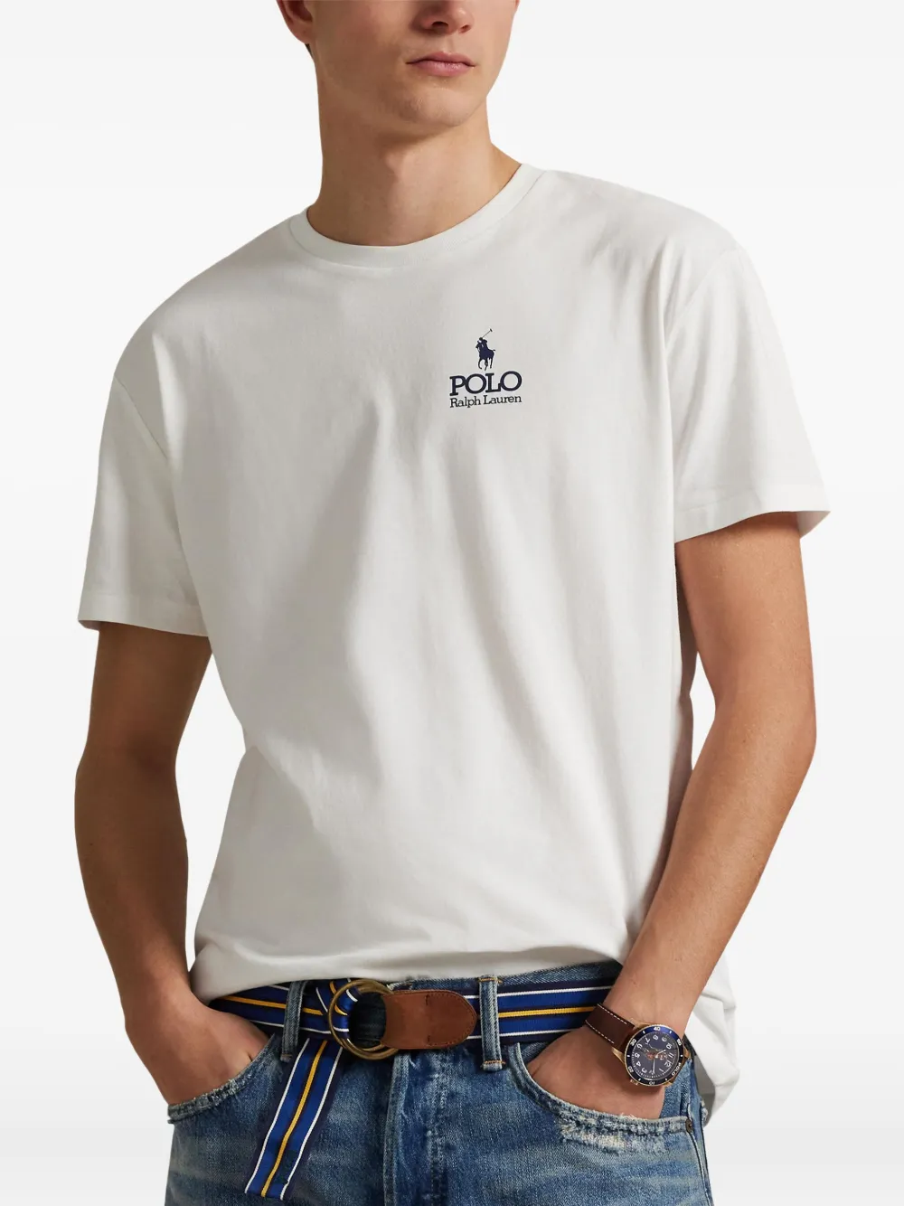 Polo Ralph Lauren T-shirt met geborduurd logo Wit