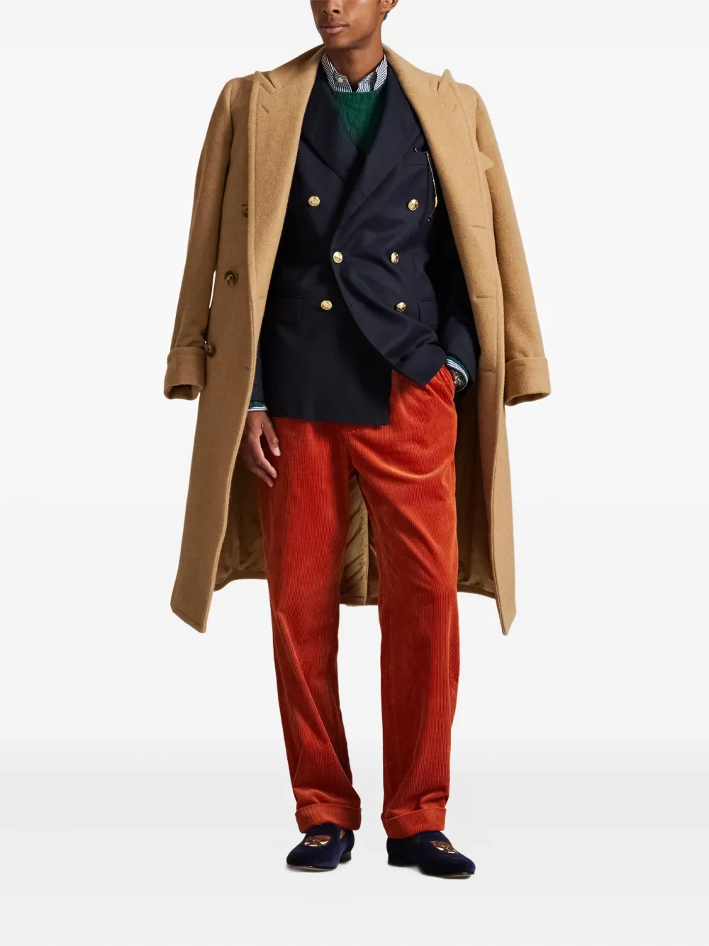 Polo Ralph Lauren pleated-corduroy trousers | Regular-Fit & Straight Leg Pants | Image 2