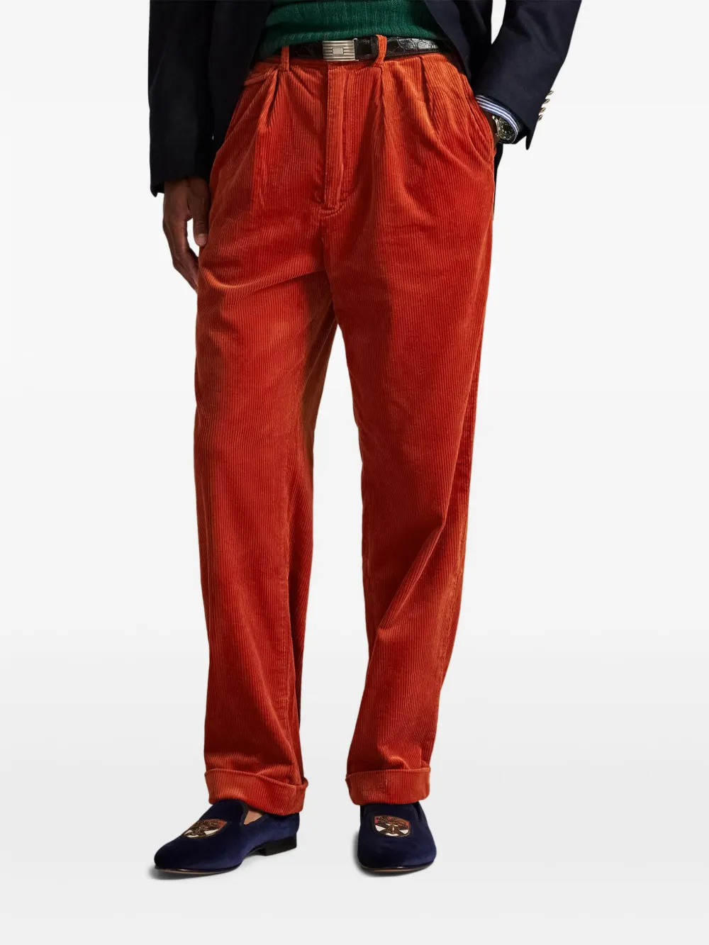 Polo Ralph Lauren Ribfluwelen plooibroek Rood