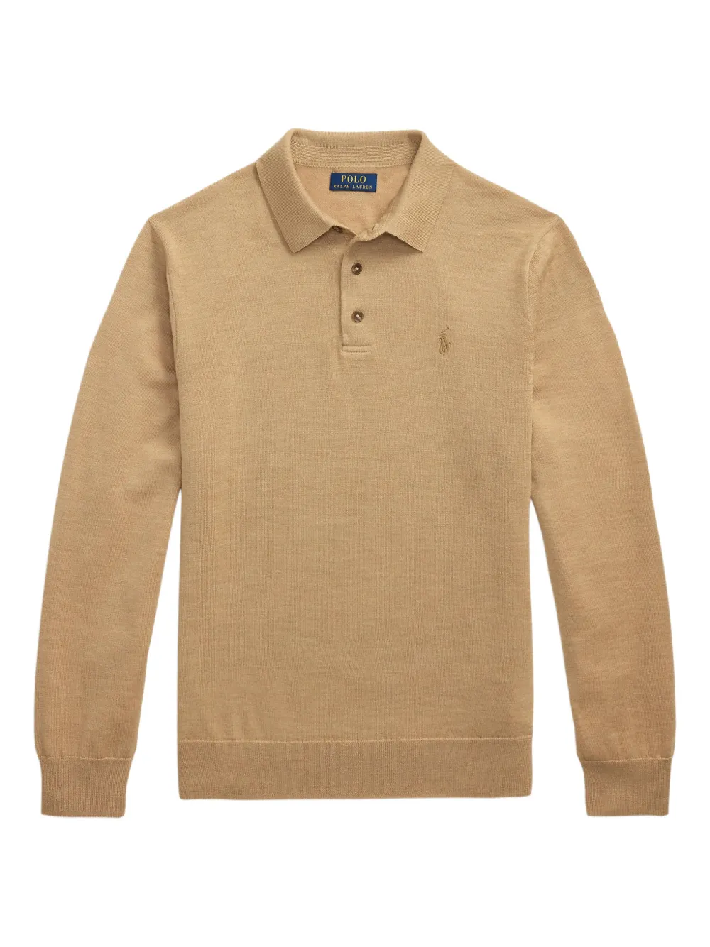 Polo Ralph Lauren Wool Polo Shirt In Brown