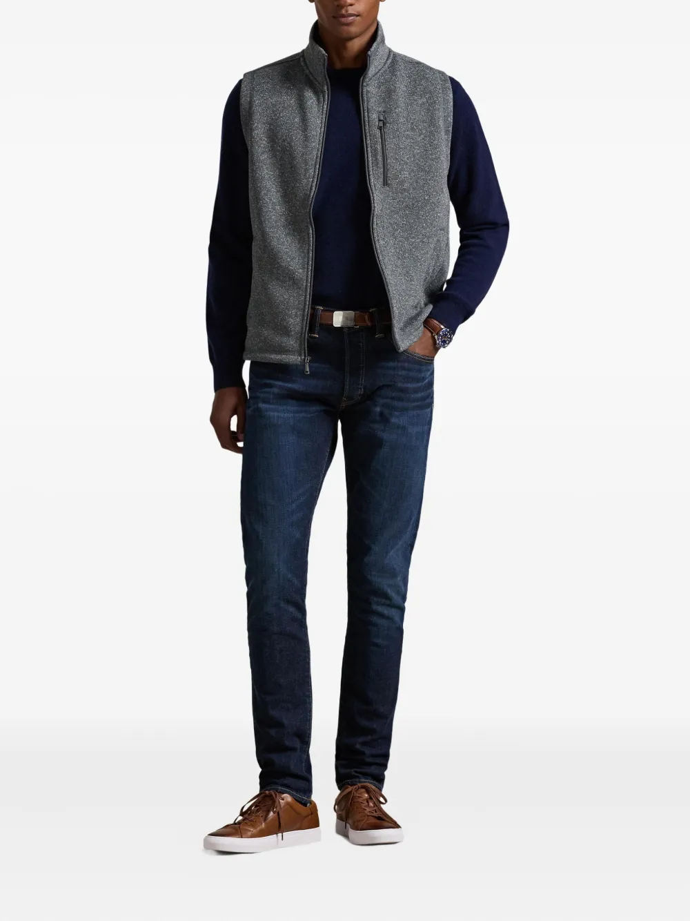 Polo Ralph Lauren zip fleece gilet | Waistcoats & Gilets | Image 2