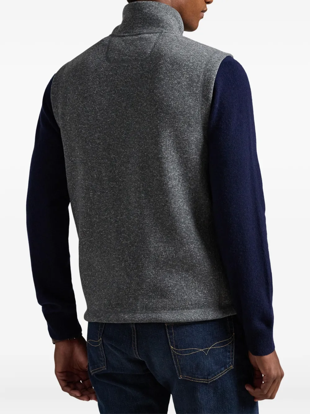 Polo Ralph Lauren Fleece gilet met rits Grijs