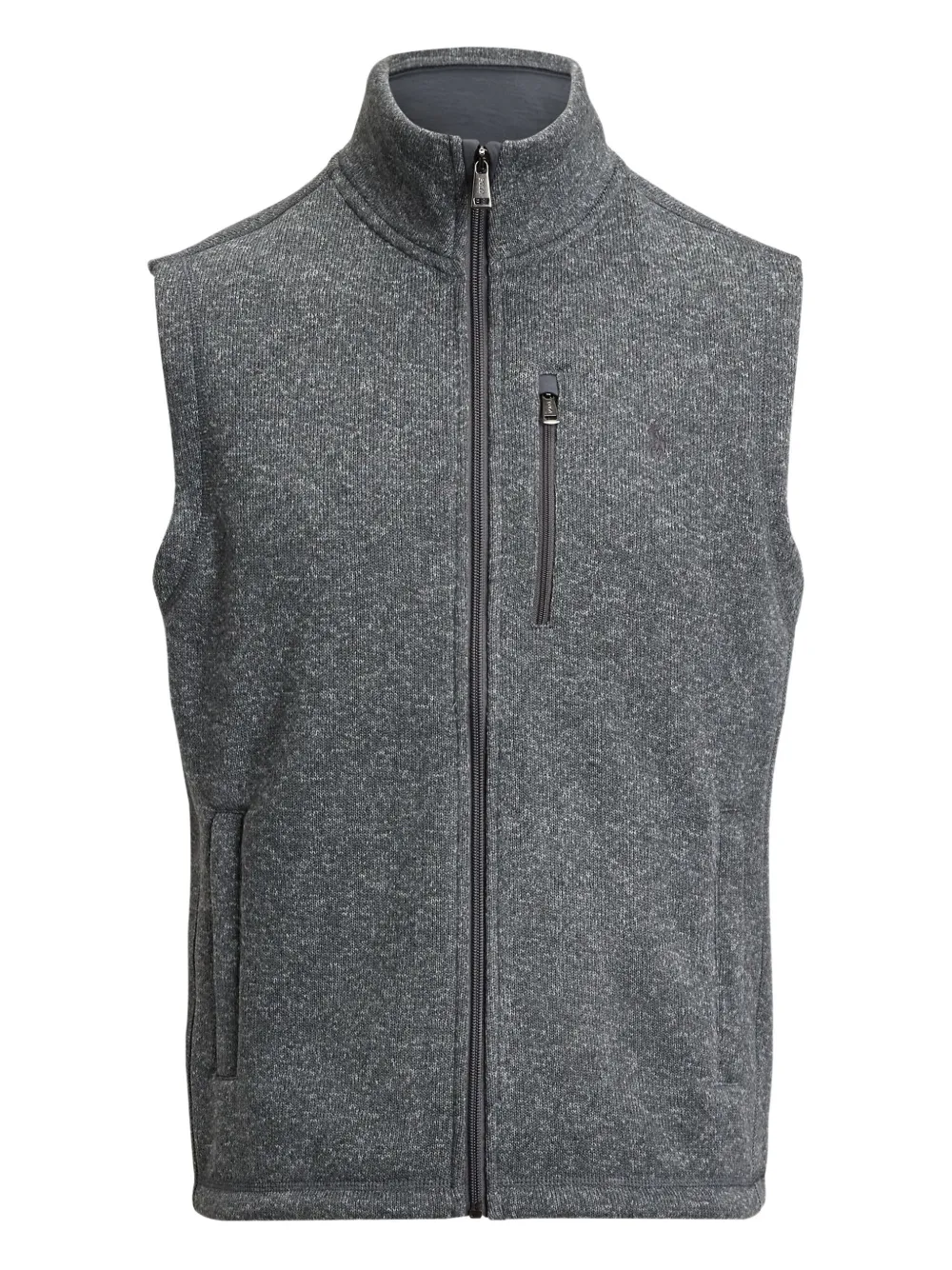 Polo Ralph Lauren zip fleece gilet | Grey | Image 1