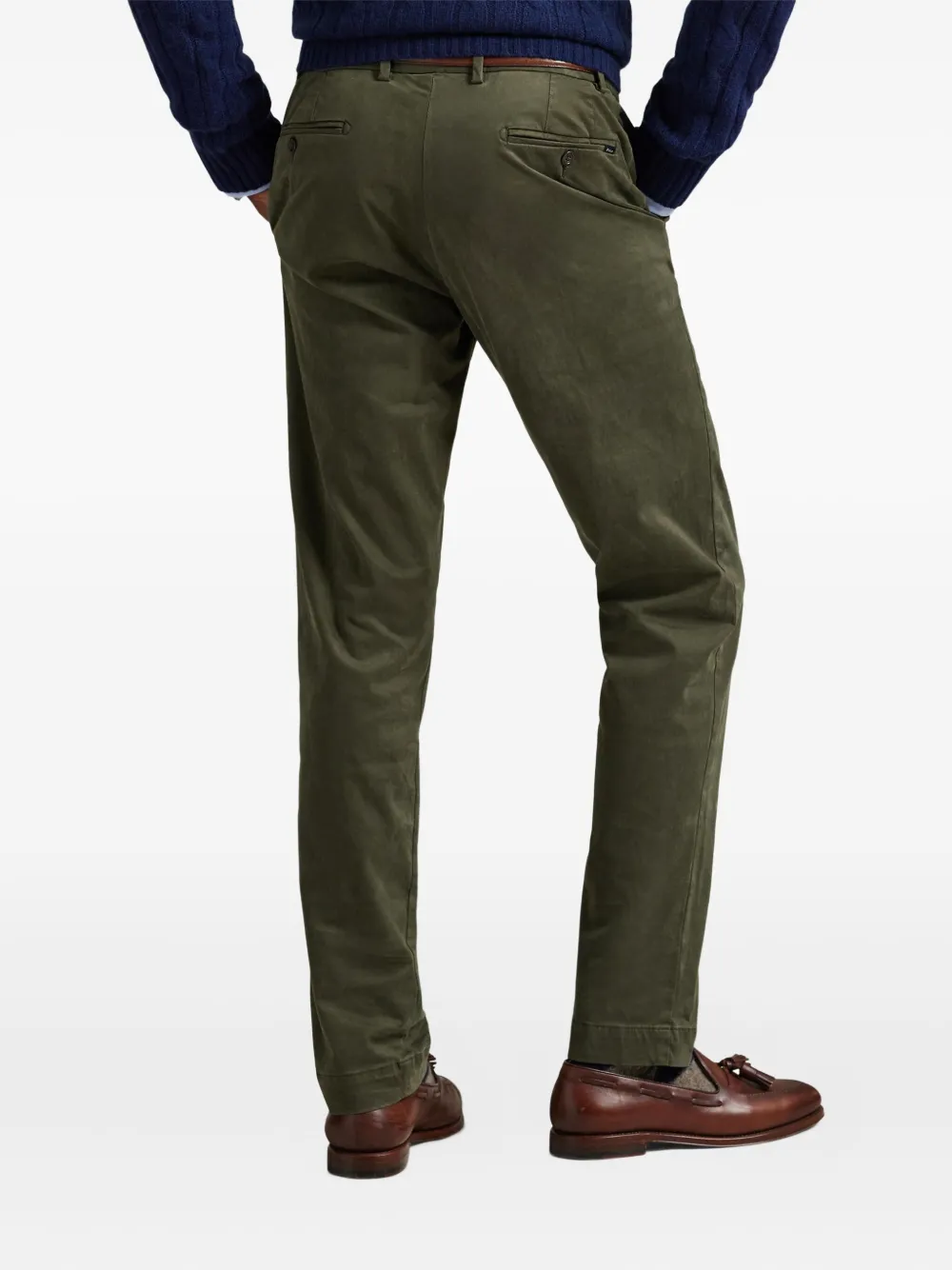 Polo Ralph Lauren Broek met paspelzak aan de voorkant Groen