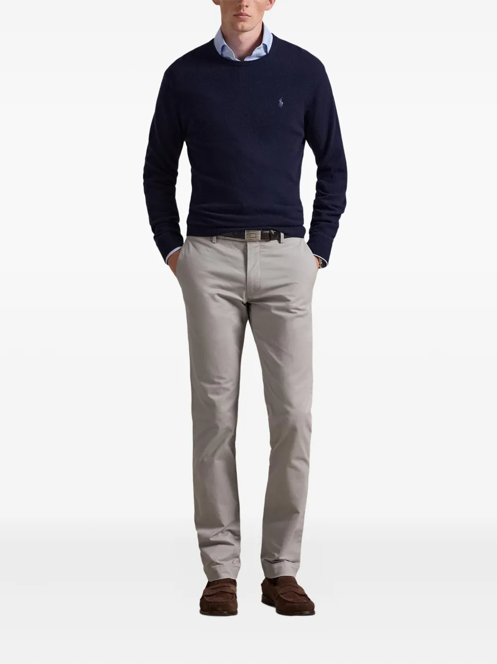 Polo Ralph Lauren flat-front twill trousers | Regular & Straight-Leg Trousers | Image 2