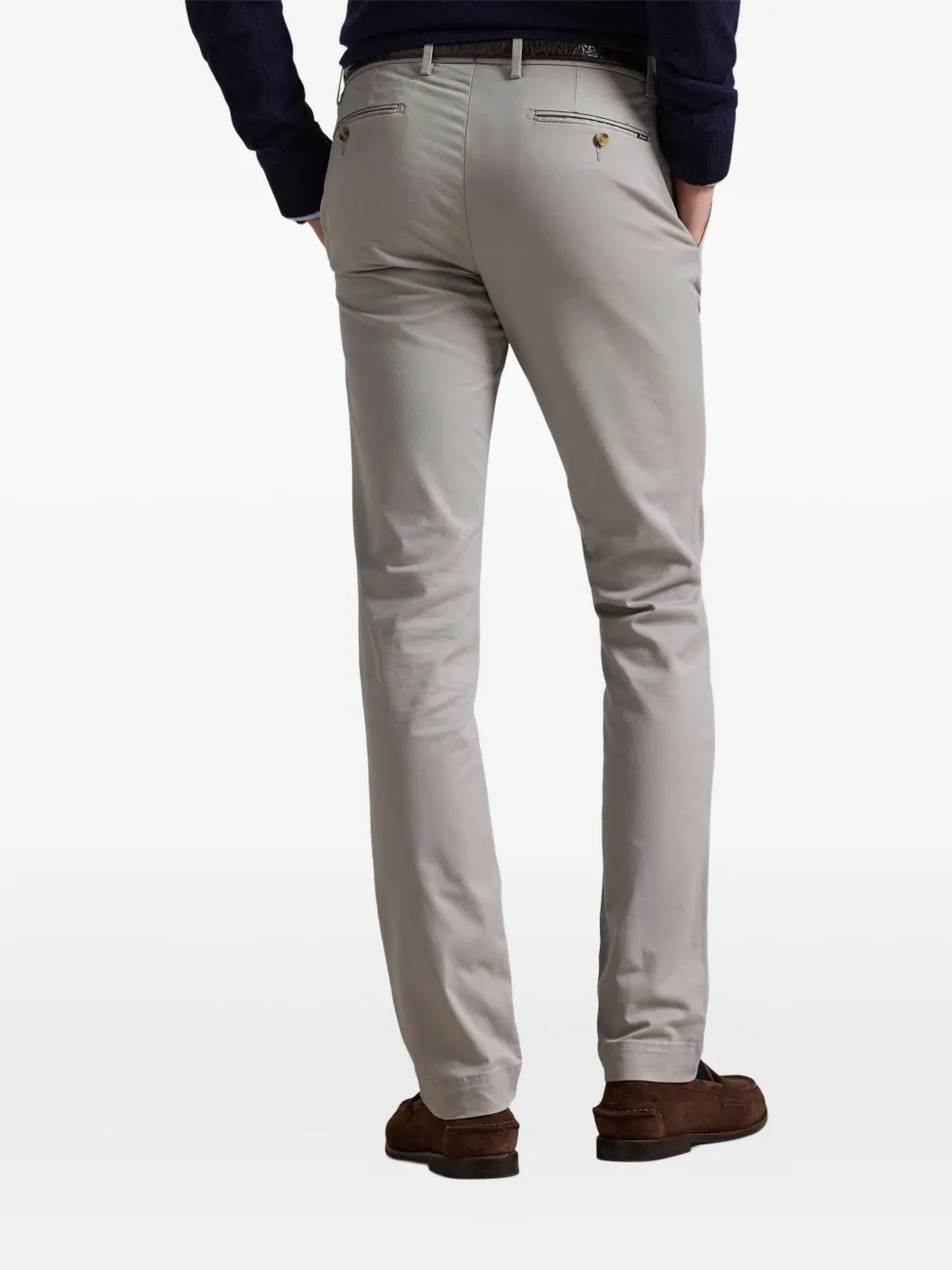 Polo Ralph Lauren Twill broek met platte voorkant Grijs