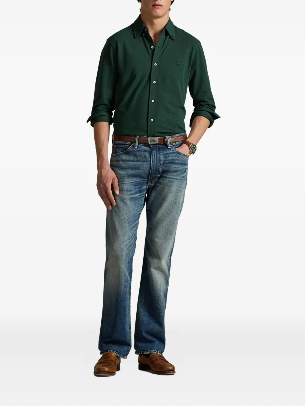 Polo Ralph Lauren Overhemd met lange mouwen Groen