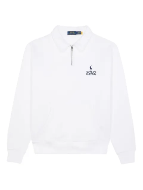 Polo Ralph Lauren sudadera con cuello de playera tipo polo y cierre