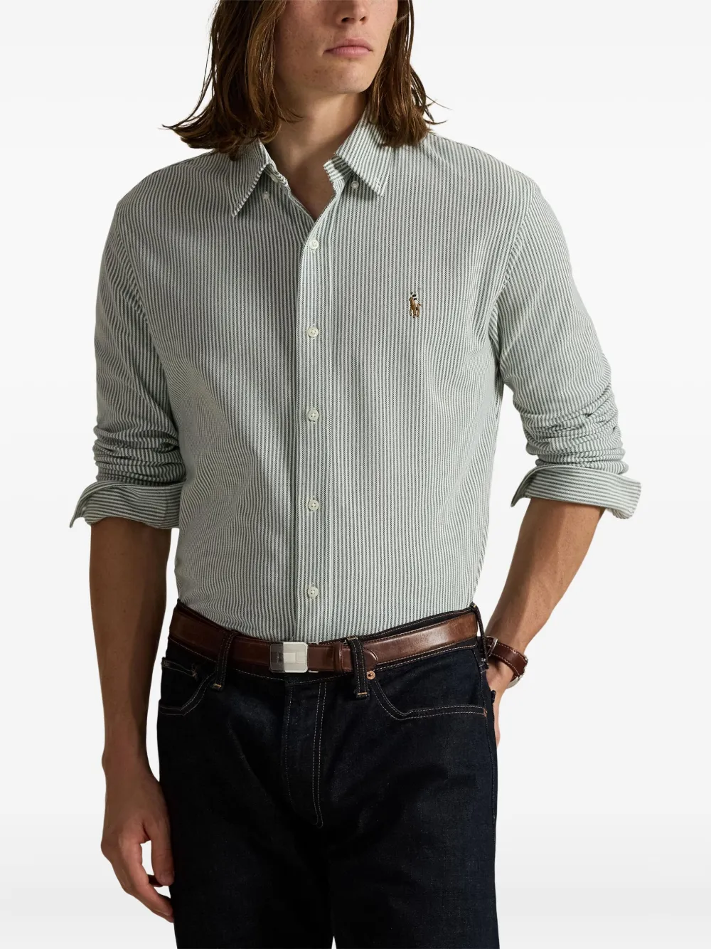 Polo Ralph Lauren Gestreept overhemd Grijs