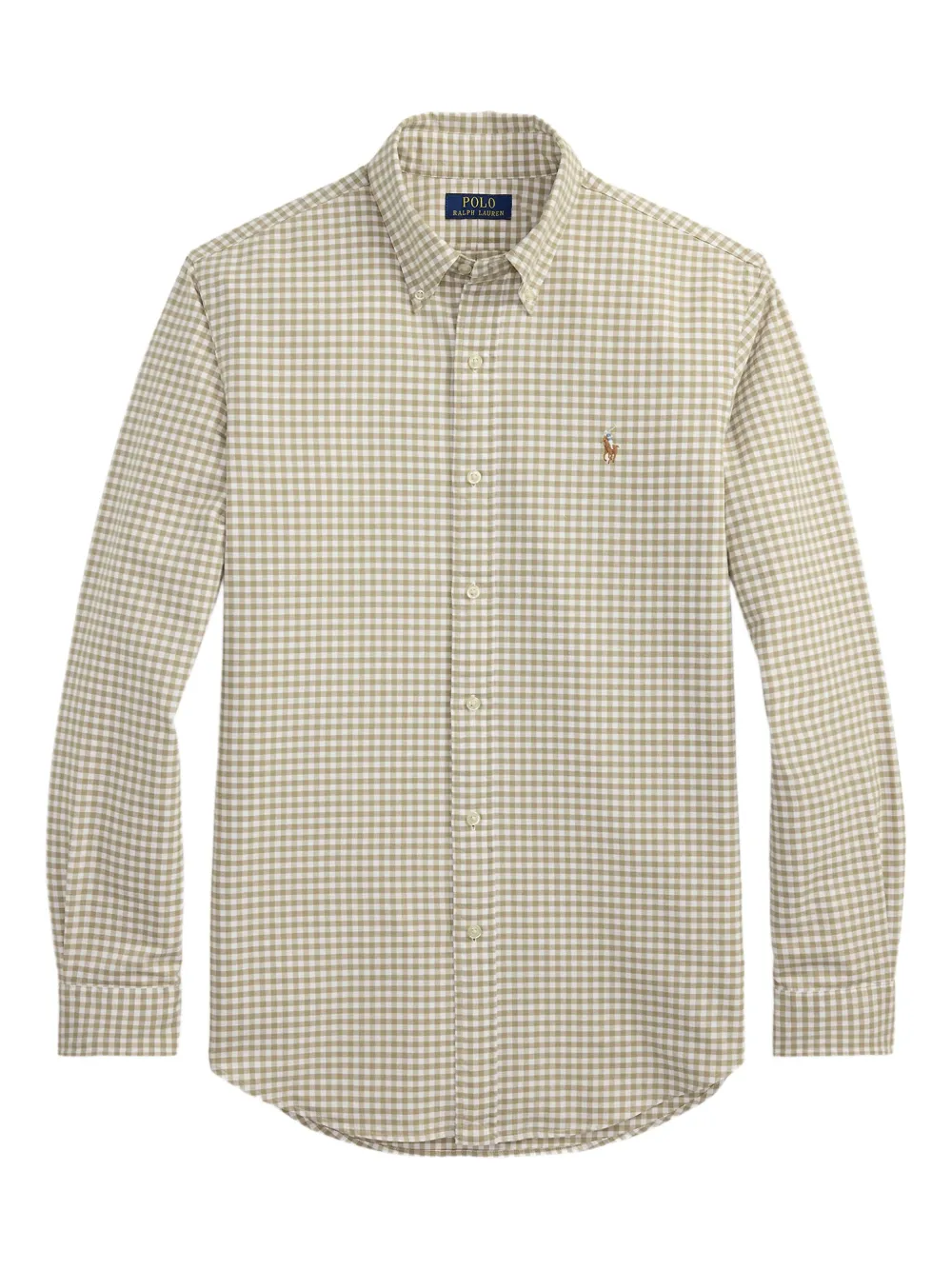Polo Ralph Lauren Geruit overhemd met knopen Beige