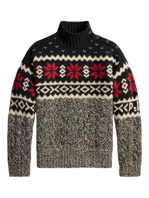 Polo Ralph Lauren buttoned patterned pullover