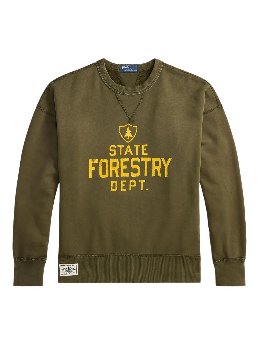 Polo Ralph Lauren embroidered-logo fleece sweatshirt | Green | Image 1
