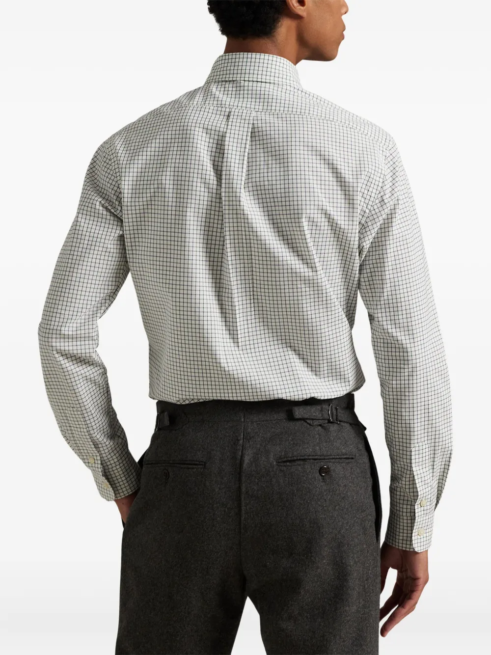 Polo Ralph Lauren Tattersall popeline overhemd Wit