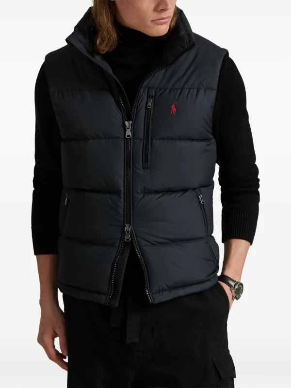 Polo Ralph Lauren The Gorham Padded Gilet | Black | FARFETCH CA