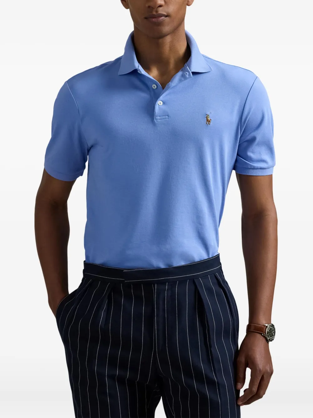Polo Ralph Lauren Piqué poloshirt Blauw