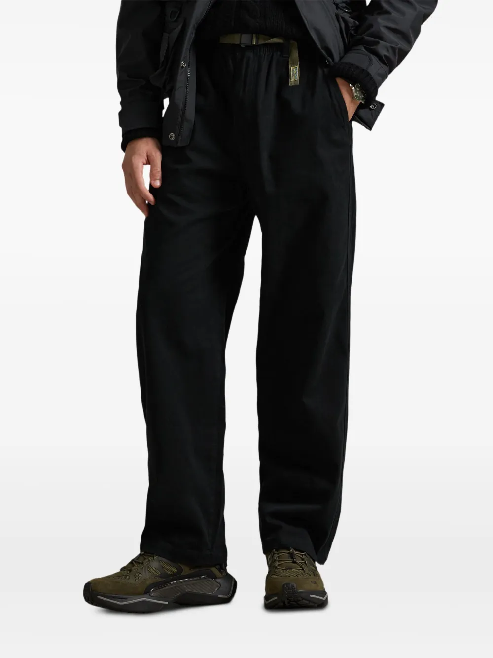 Polo Ralph Lauren Trailster twill broek met platte voorkant Zwart