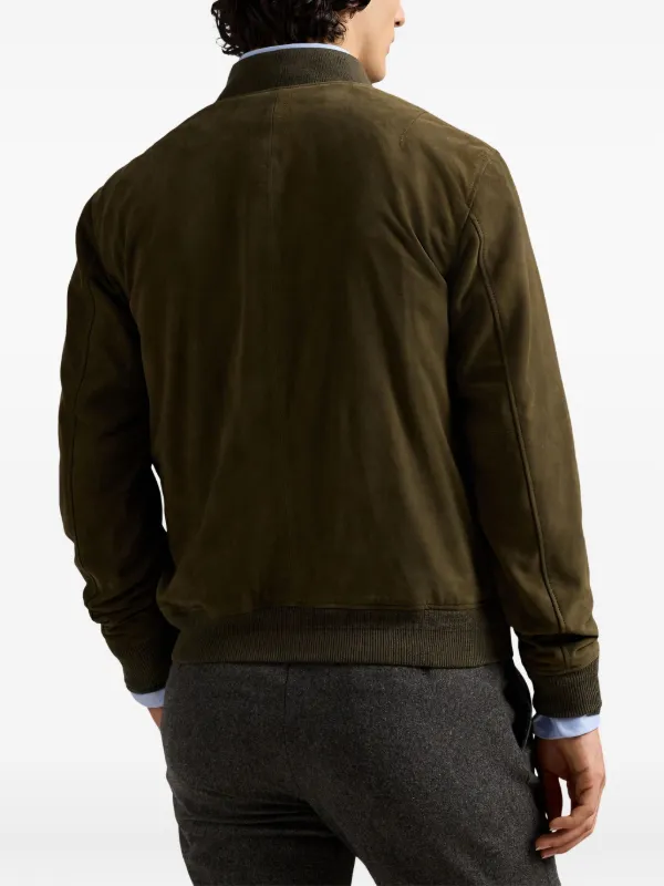 Polo Ralph Lauren スエード ボンバージャケット | グリーン | FARFETCH JP