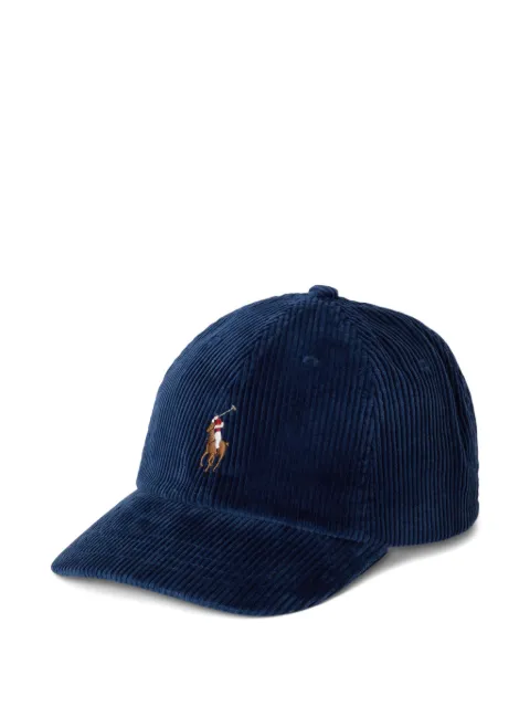 Polo Ralph Lauren كاب بيسبول مخملي مضلع
