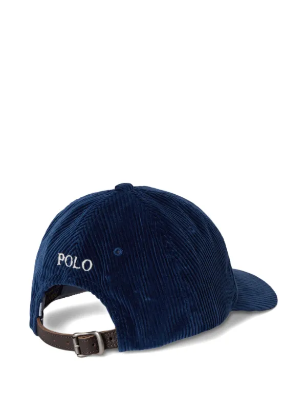 Polo Ralph Lauren コーデュロイキャップ ネイビー Polo Ralph Lauren コーデュロイ キャップ | ブルー | FARFETCH JP