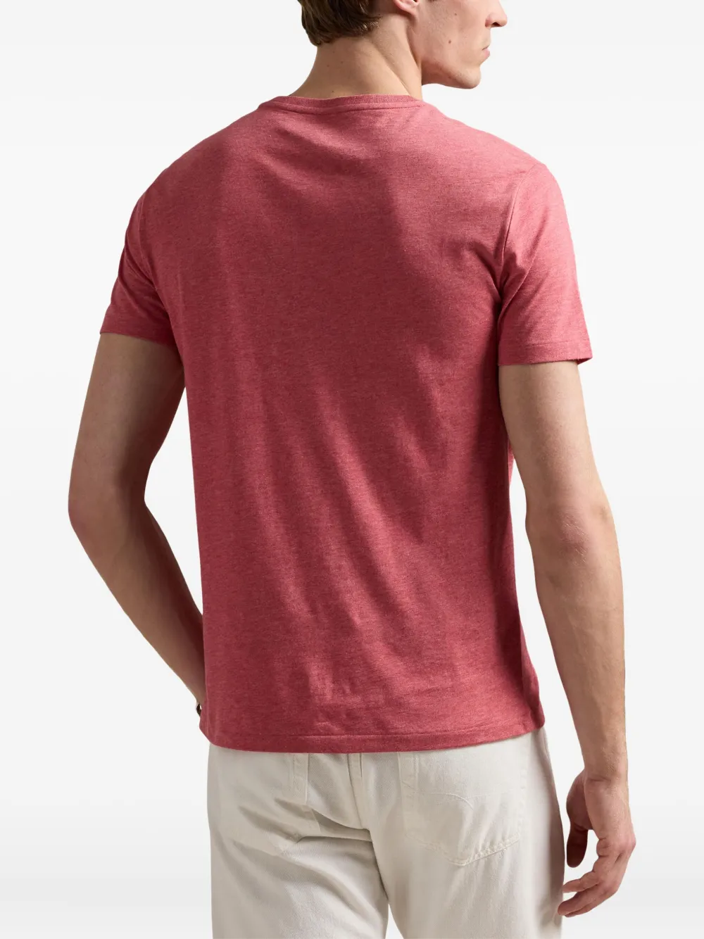 Polo Ralph Lauren T-shirt met geborduurd logo Roze