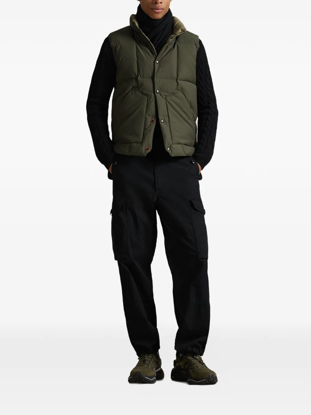 Polo Ralph Lauren button-up gilet Groen