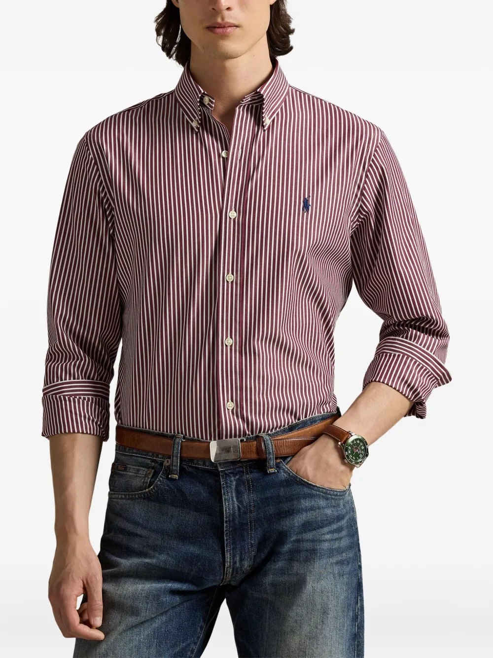 Polo Ralph Lauren Gestreept overhemd Rood