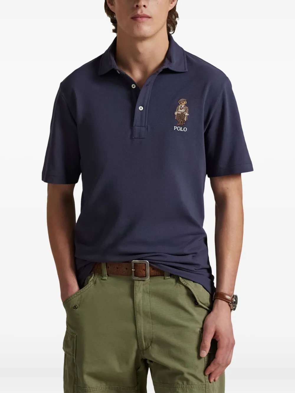 Polo Ralph Lauren Poloshirt met geborduurd logo Blauw